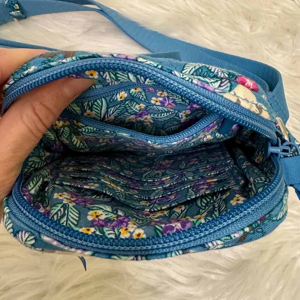 Vera Bradley RFID Mini Hipster Crossbody Bag Hanging Around Sloth Travel - Picture 6 of 14